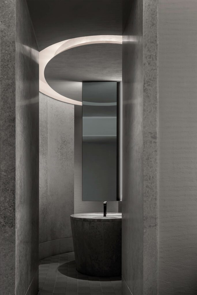 客房调色板直接受外部岩石刻画启发