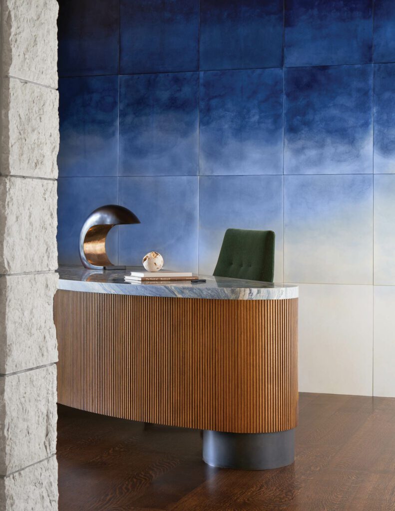 NewellStudio制作办公室定制绵羊墙板