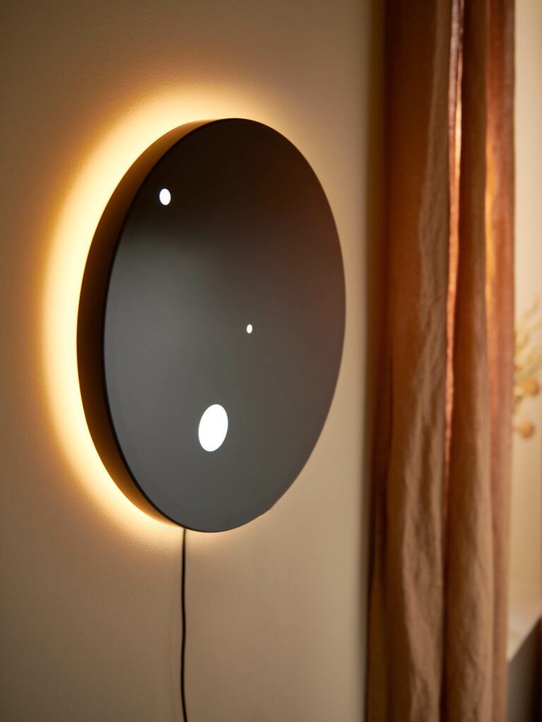 时钟为ABS多苯并有色玻璃