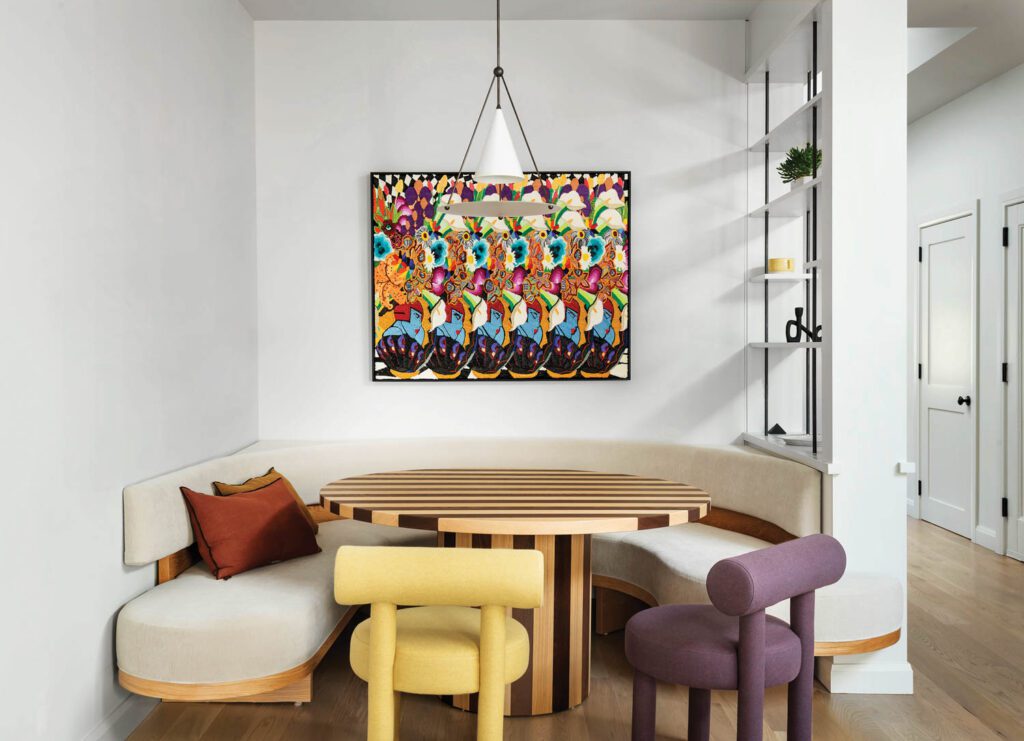 餐区天鹅绒卡捷里那索科尔瓦座椅坐标 由Caroline Larsen绘制油画