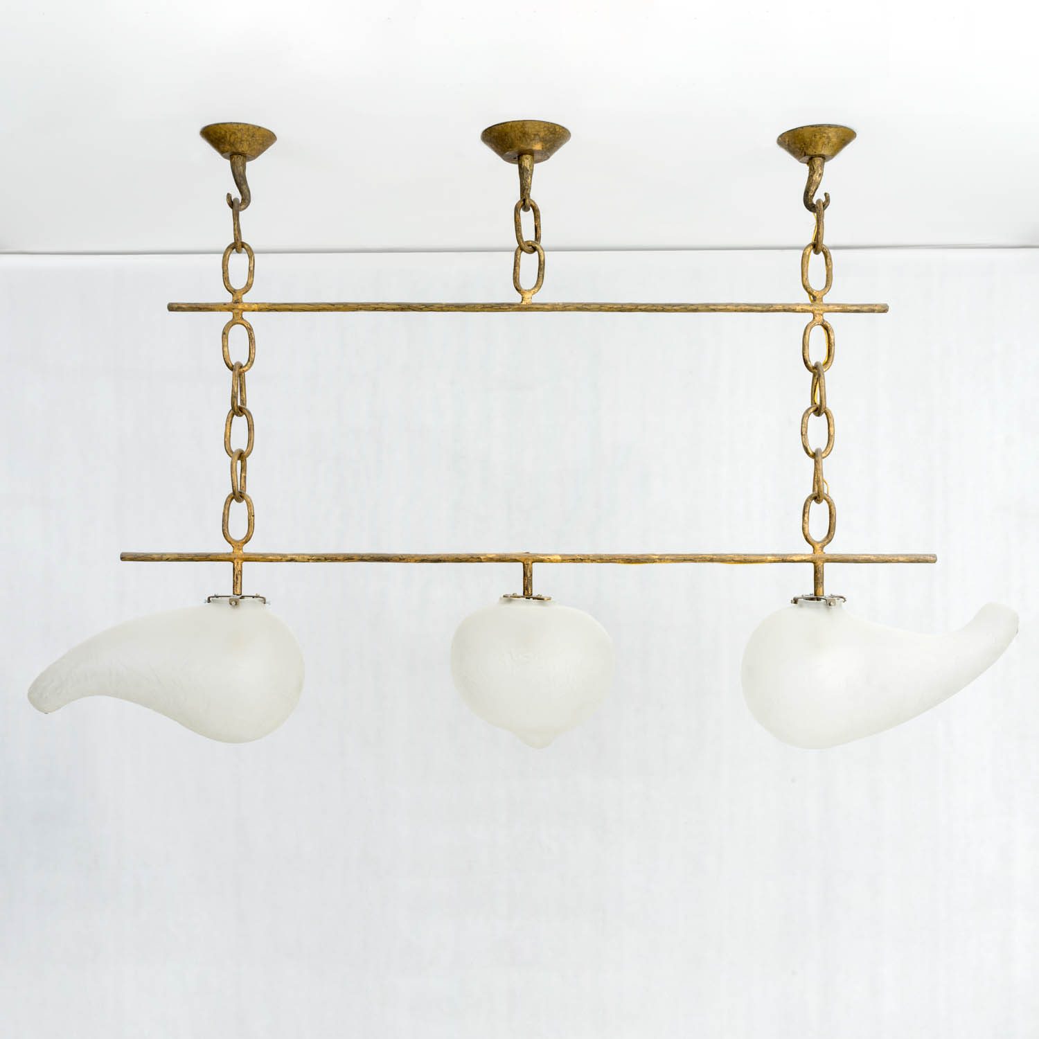 装金硬件和白有机形状的吊灯