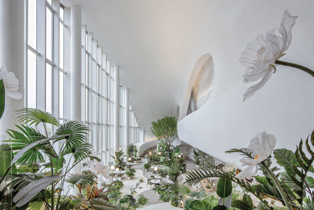 白室楼顶窗口和全红绿