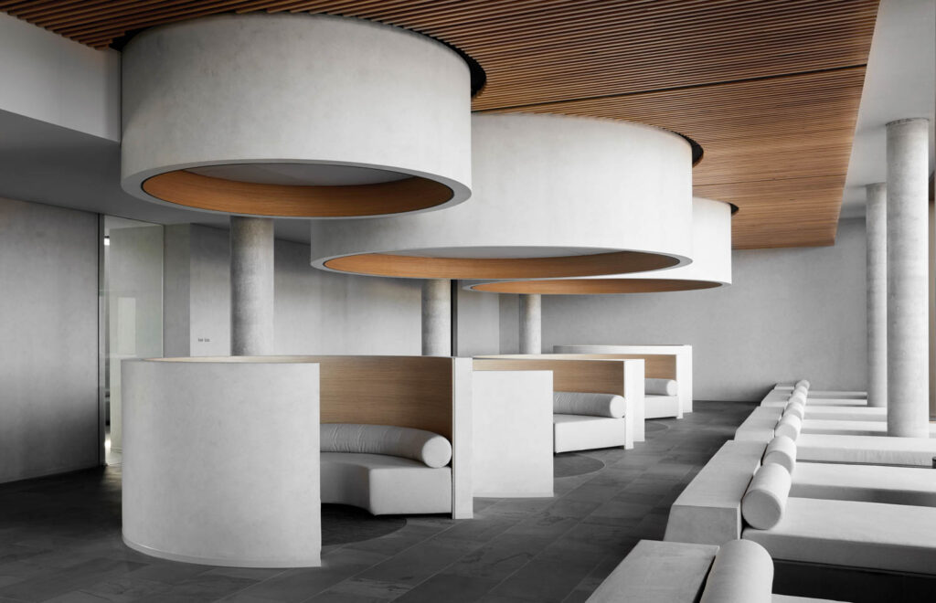 松散休息室配有窗面日床和聊天播客