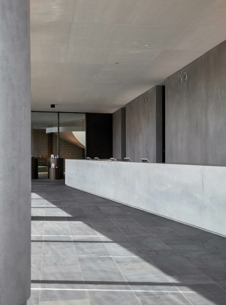 混凝土验收柜台热温泉