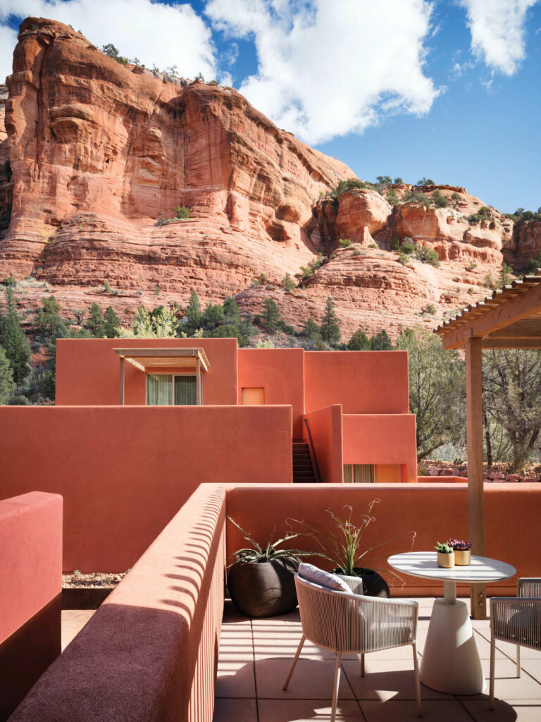 客房阳台塞多纳度假村和SPA