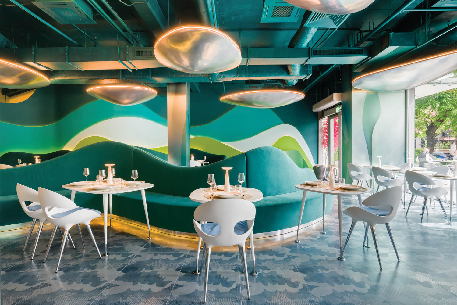 通风厢座 台罗马尼亚餐厅