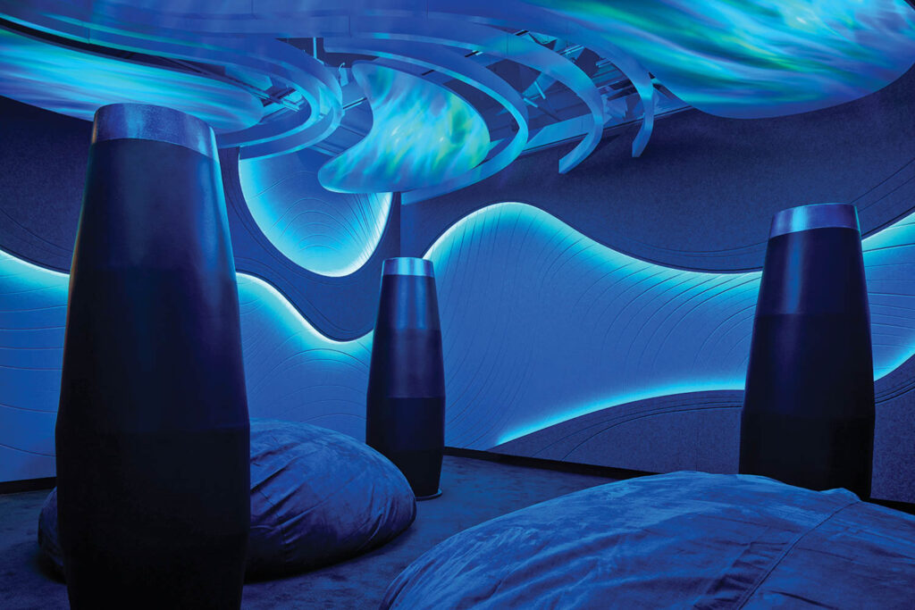 蓝室图夫经验中心墙壁软照明