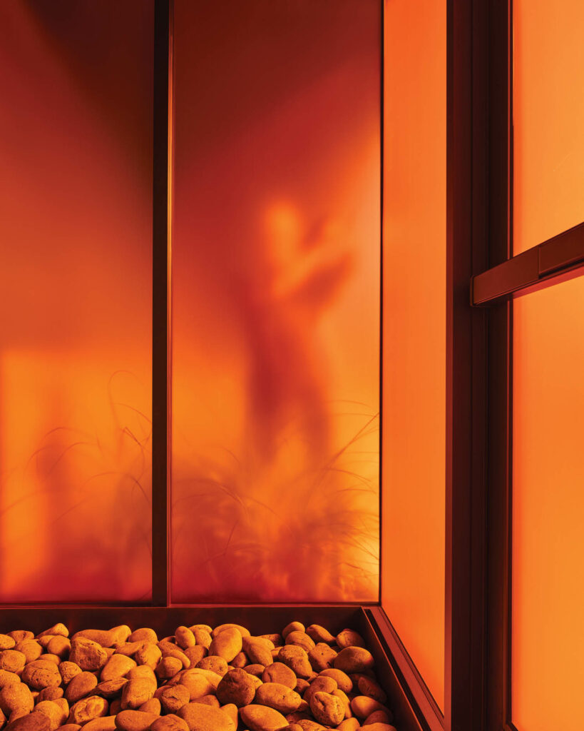 外办公室橙色光墙