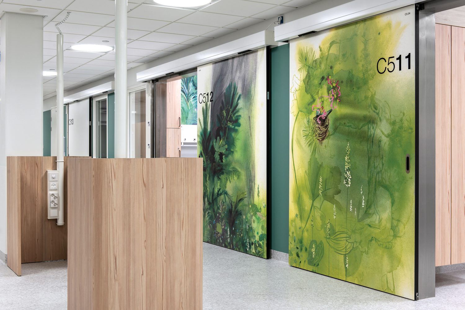 病人室病房滑动门主机 KatiImmonen艺术返回护理站保利娜沙洛宁