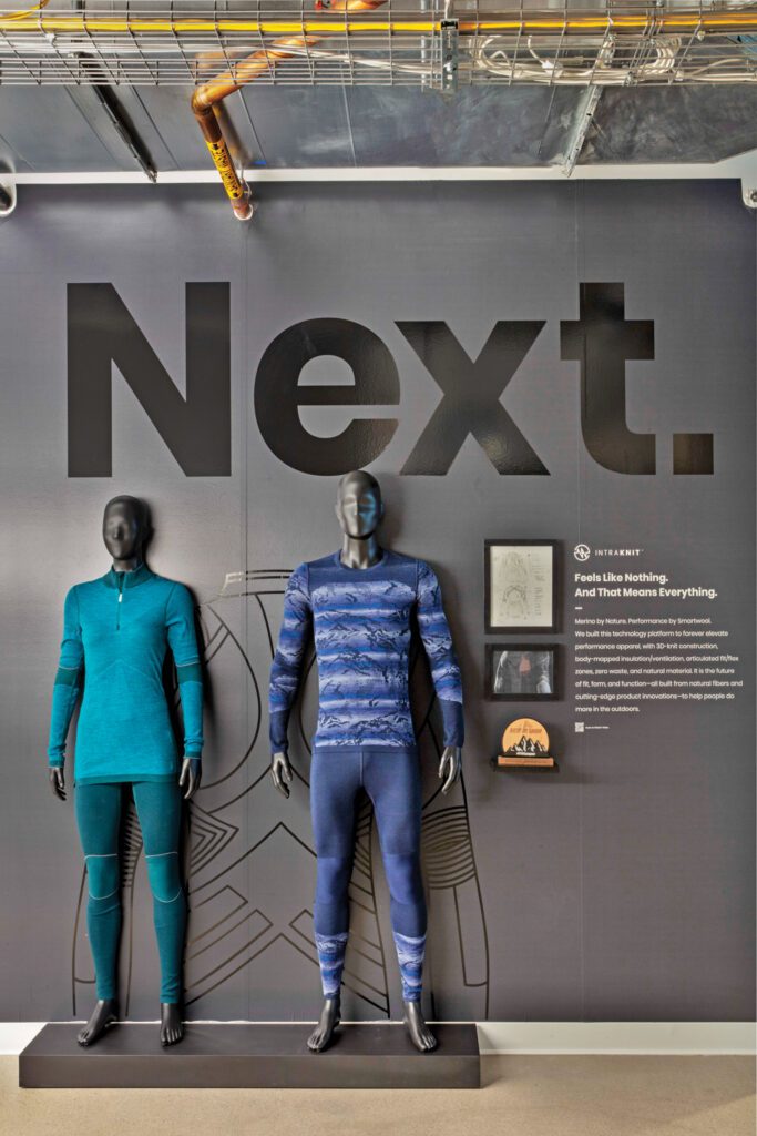 梅里诺技术显示Smartwool楼层