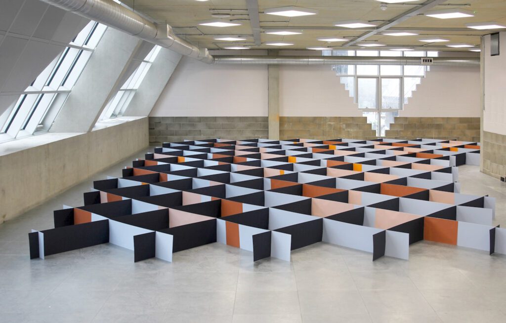 仿真金刚石网展示 百分百FSC认证纸纸墙