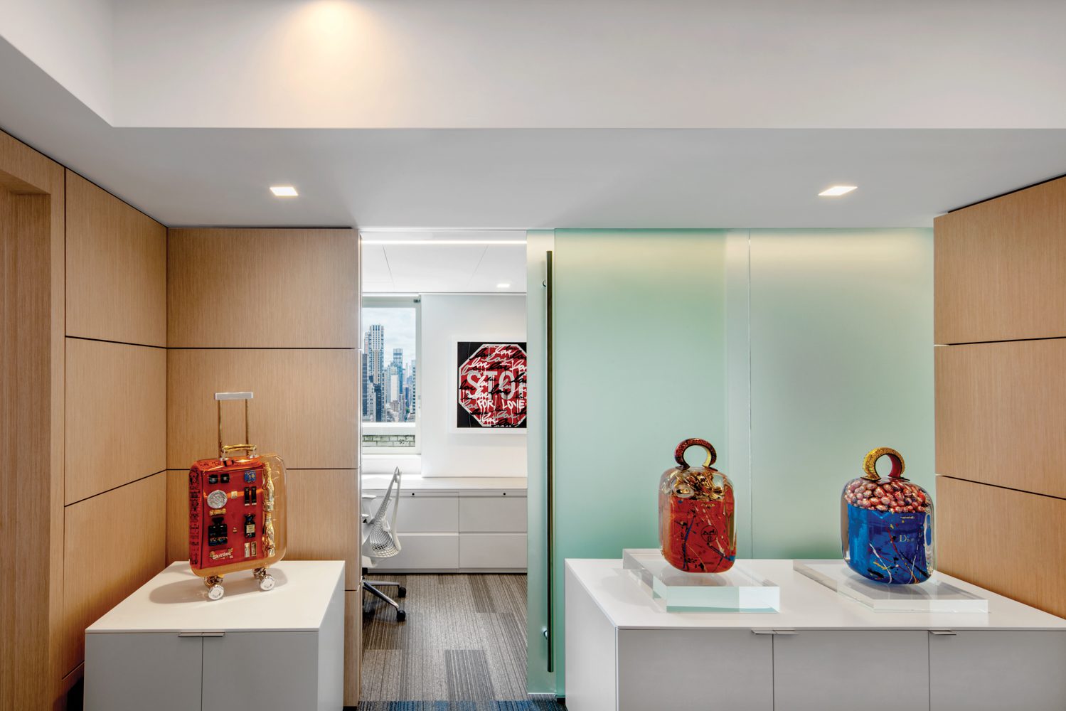 内阁侧侧办公门显示Fred Aldard树脂雕像