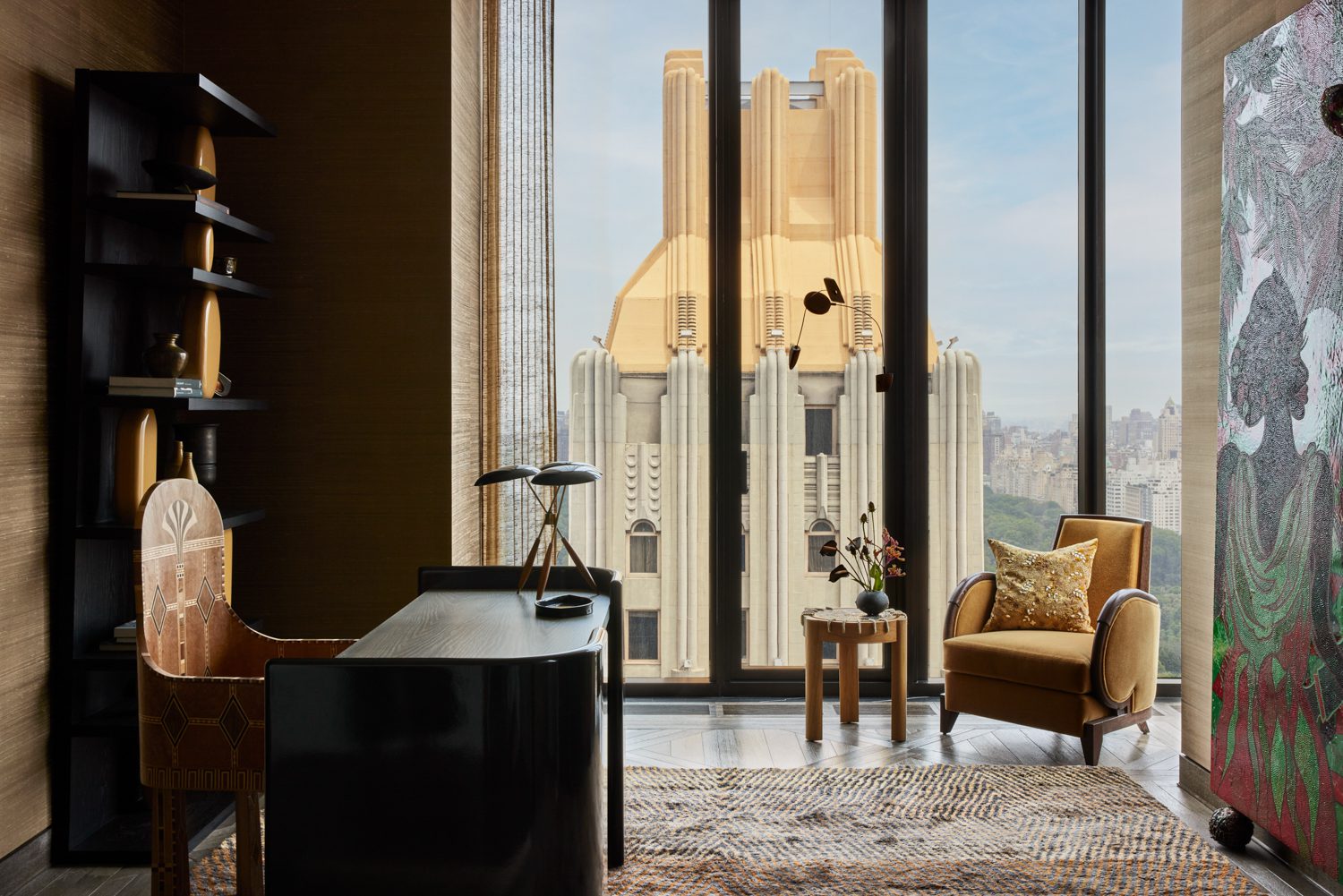 Chris Ofili挂在办公楼上画画,由Mauro Varotti手写宝座教程提供,由Matt Castillejae化橡木帽编程