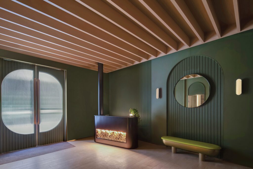 定制黑钢接收台点燃木柴炉