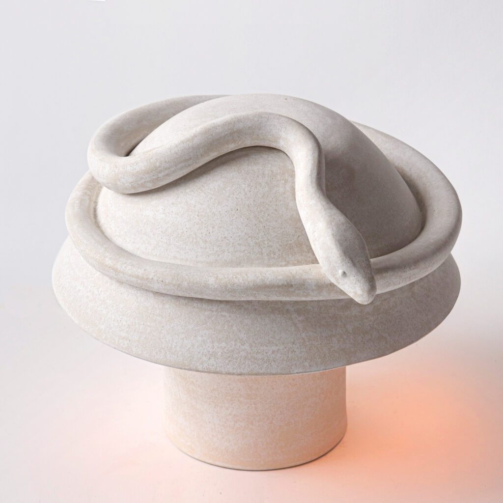 低蛇陶器灯洛杉矶基础陶师Eric Roinestad