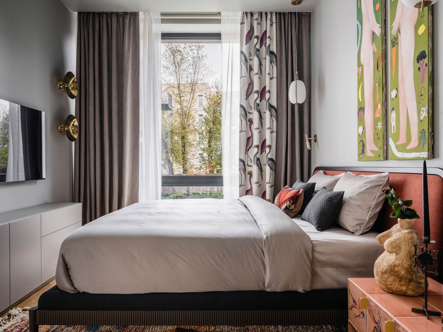 点灯设计Heure照亮卧室GastonyDaniela窗帘