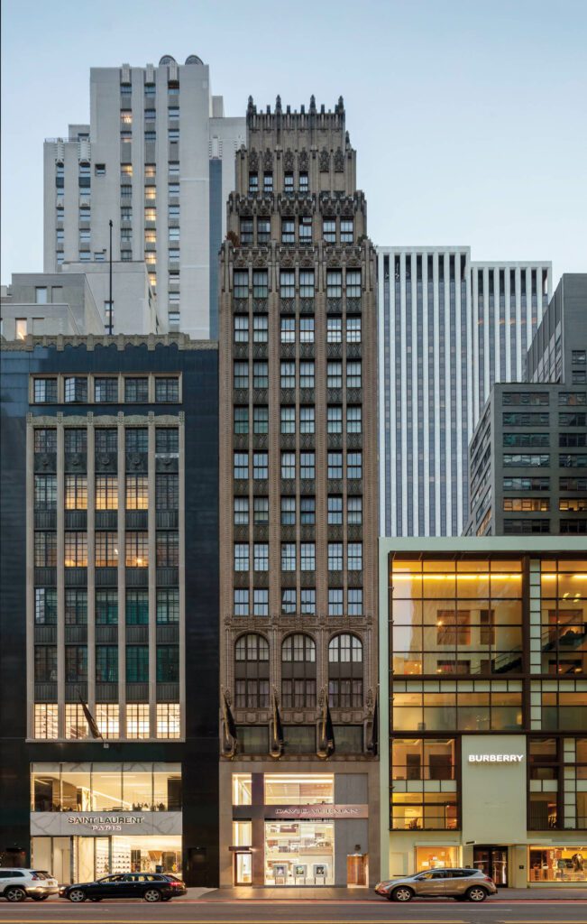 纽约David Yurman商店外部由Gabellinishepard Associates