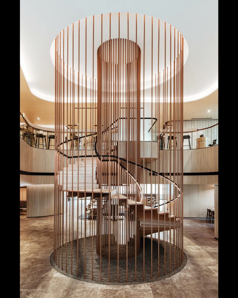 垂直列集合中心楼梯