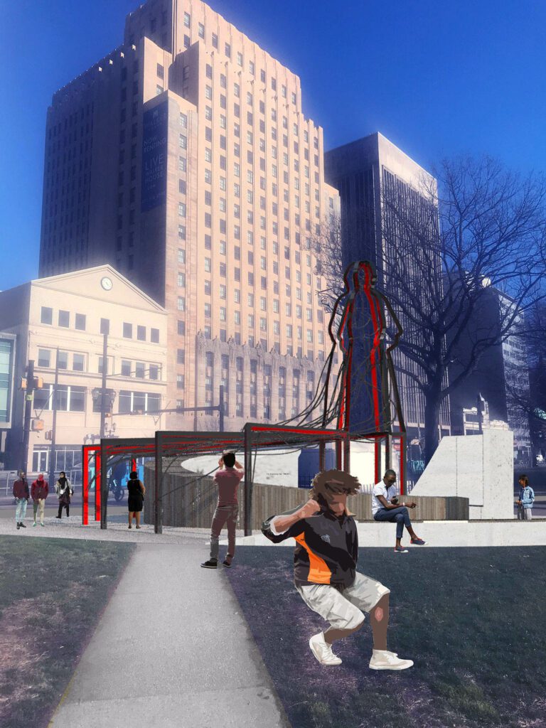 Cooke John Studio向新泽西州Newark Harriet Tubman致敬图片由CookeJohn Studio提供