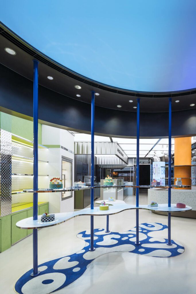 蓝金属棒添加hismsy蛋糕显示区