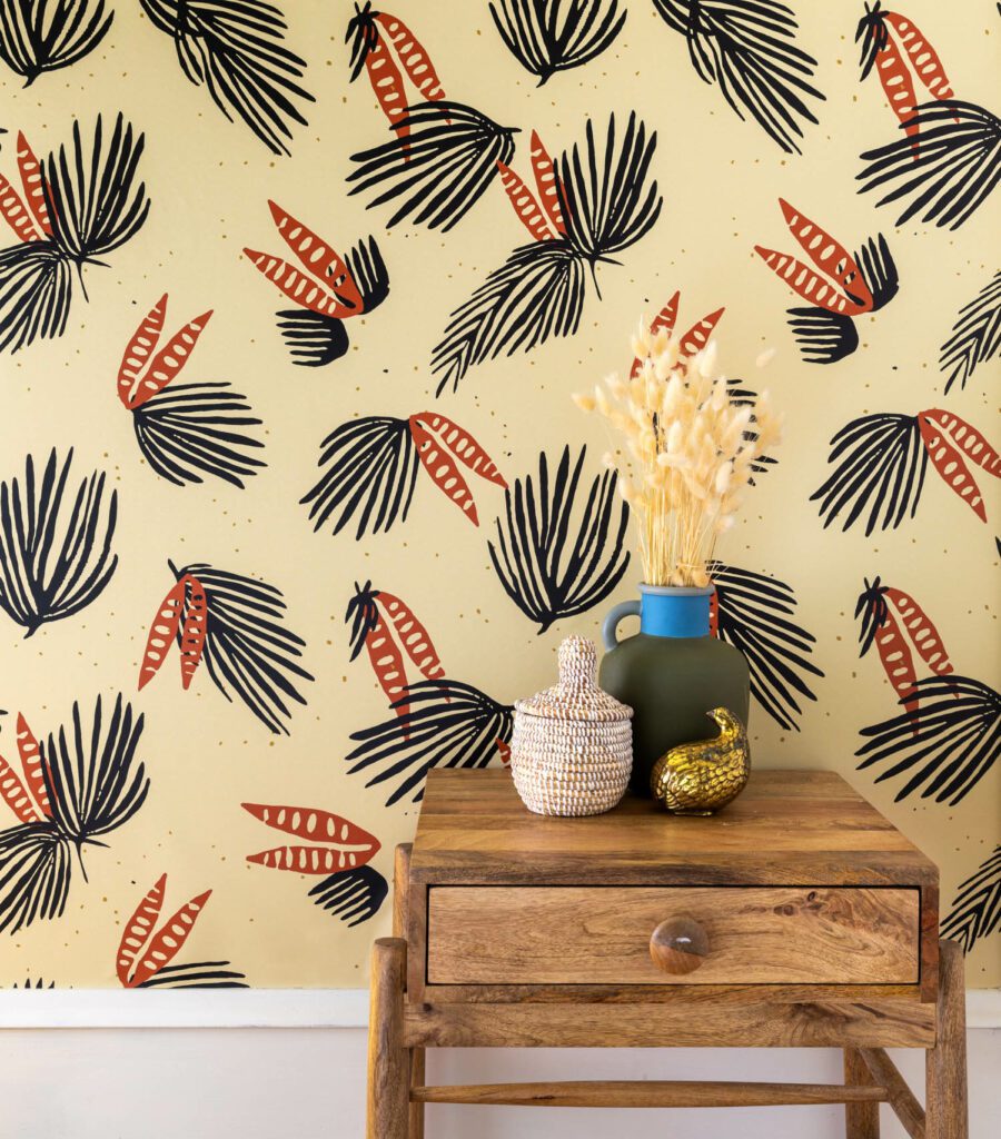 瓦里棕榈墙纸Shadé Akandi