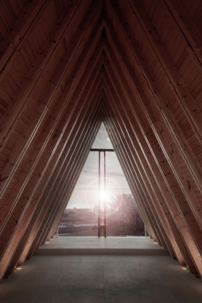 木头用于小教堂内部