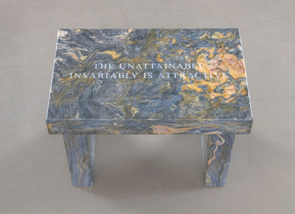 Jenny Holzer从Truisms选择:无法实现.,2019文本:Truisms(1977-79)
