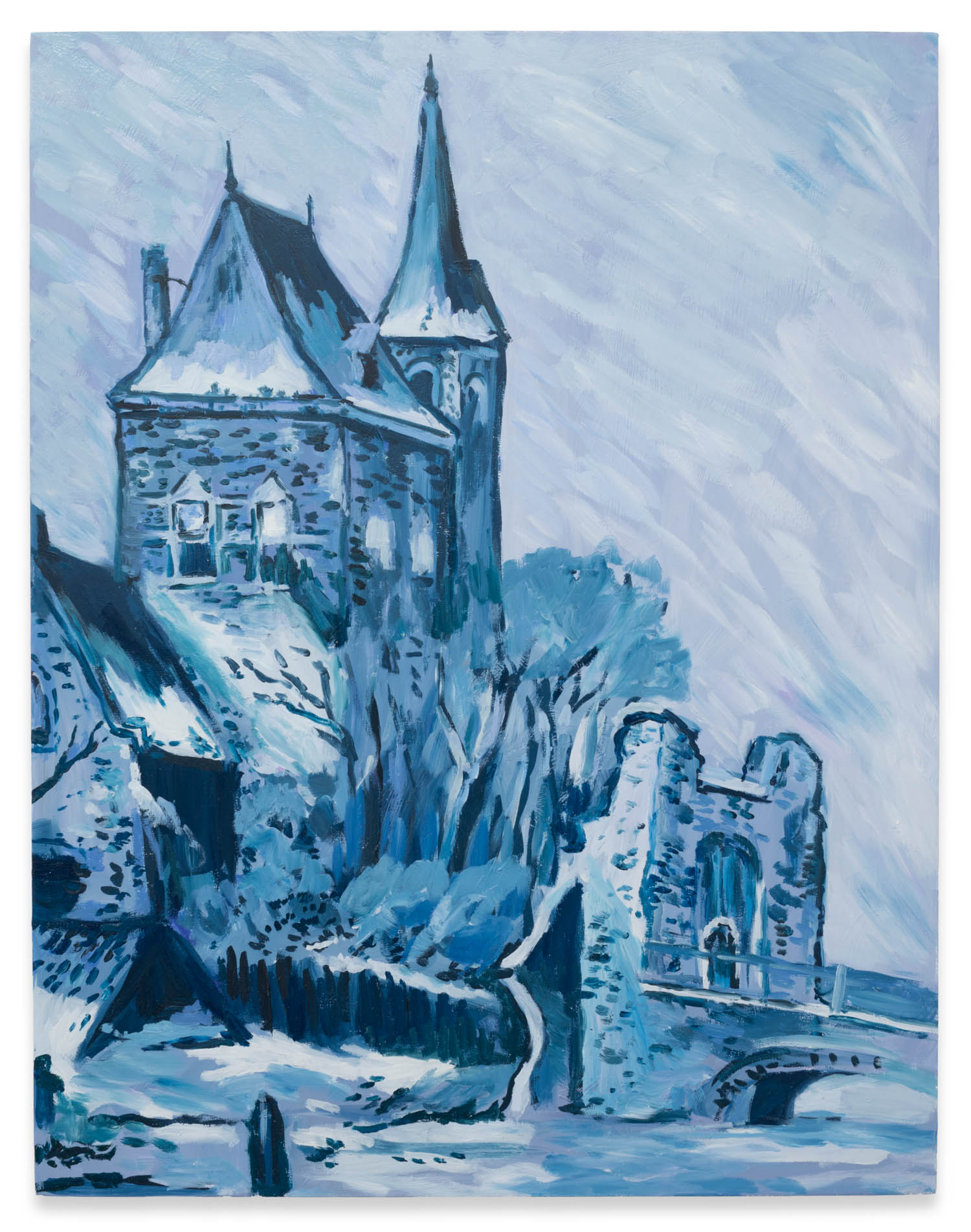 Karen Kilimnik,Delft城堡,2014年,艺人Sprüth Magers和Galerie Eva Presenhuber礼遇,苏黎世/纽约