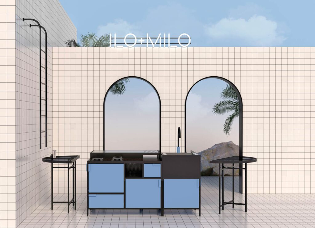 厨房小岛由独立元素组成