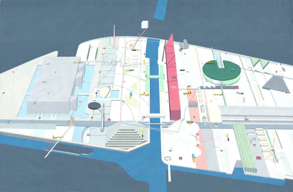 巴黎Parc de la Villette1982OMA纸质建议