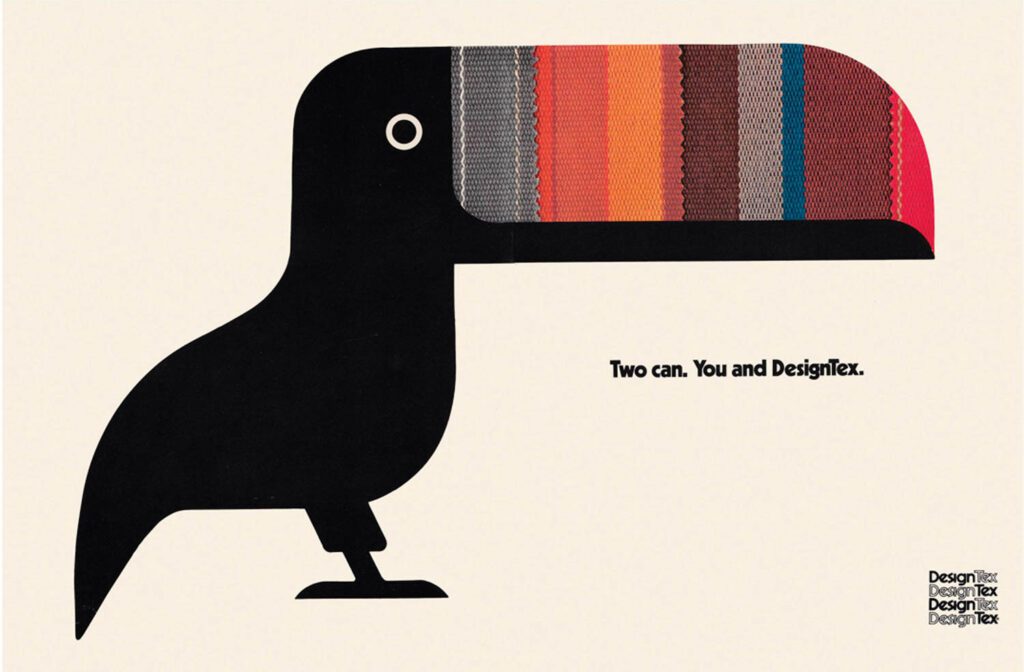 设计Tex广告和多色嘴