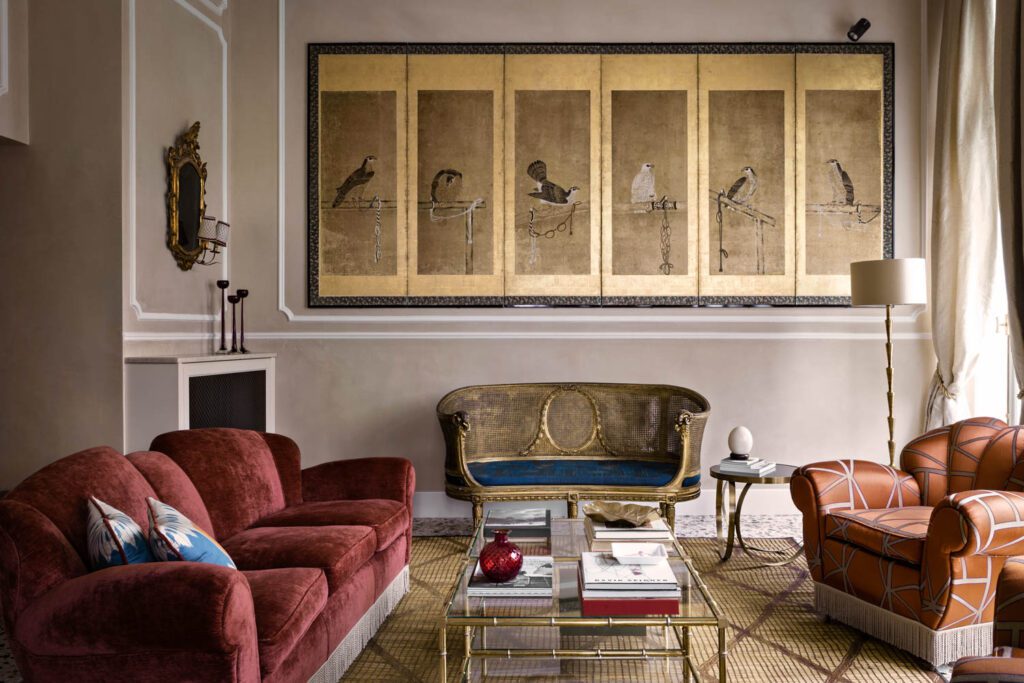 古典金叶日本屏幕测量金维元康特源自ParceeauxPuces