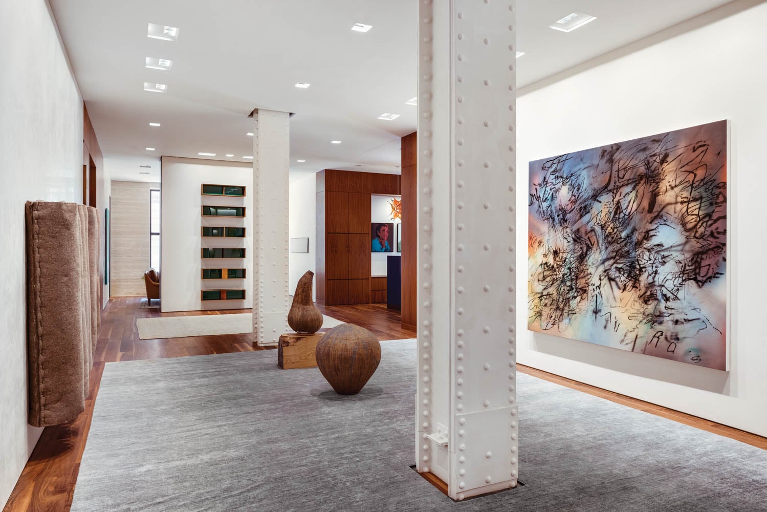 大厅墙上装艺术