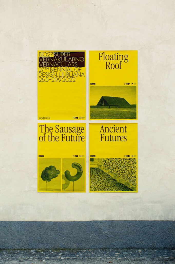 BIO Ljubljana第二十七版的贴画 Janewister编译Biennale视觉标识由Kellenberger-Weit使用,招贴设计由Studio Kruh&A照片由Peter Rauch提供
