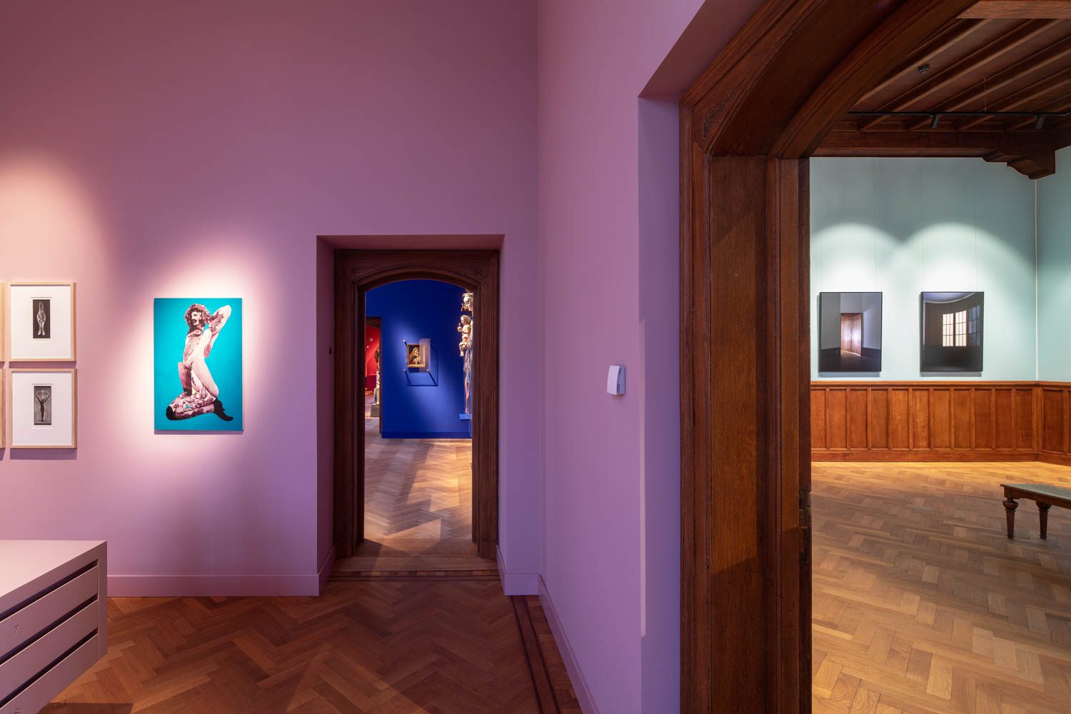 门特琴斯喷漆画廊不同饱和颜色