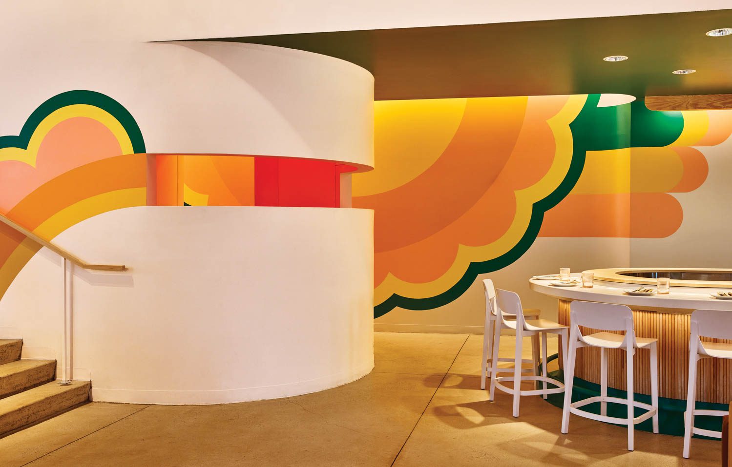 向日葵面向Kpod墙上设计