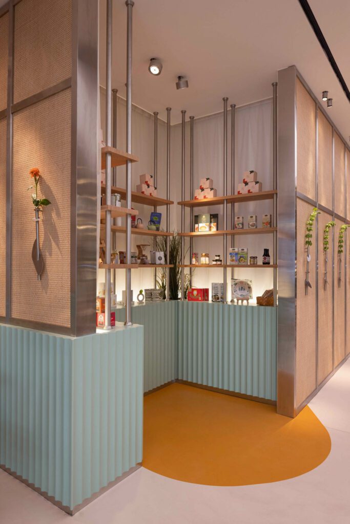 视图橙色圆 微水泥楼