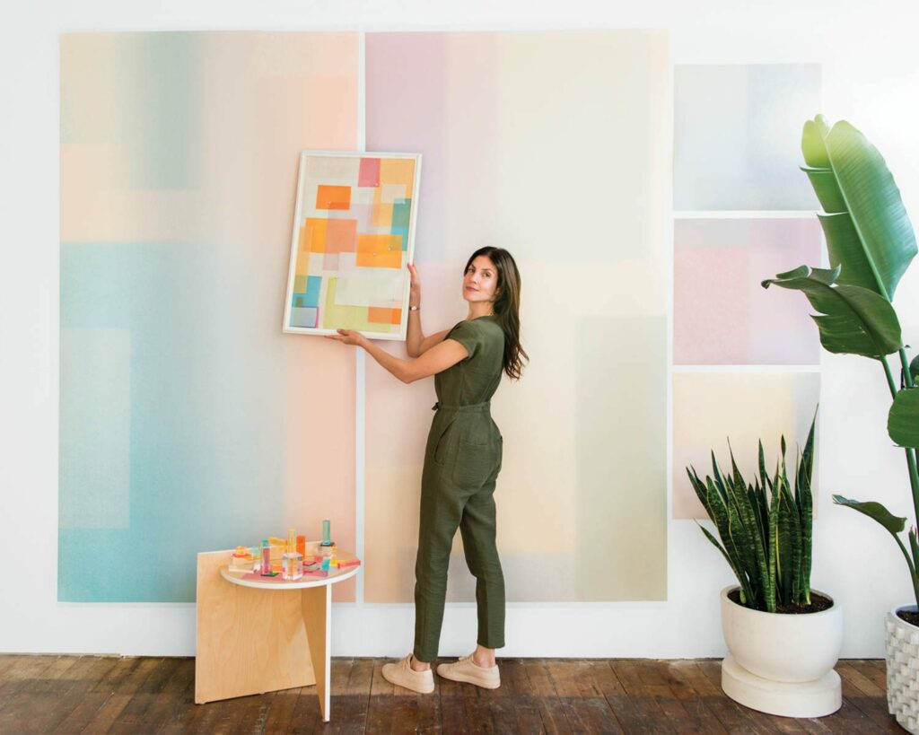 卡利科墙纸上挂画