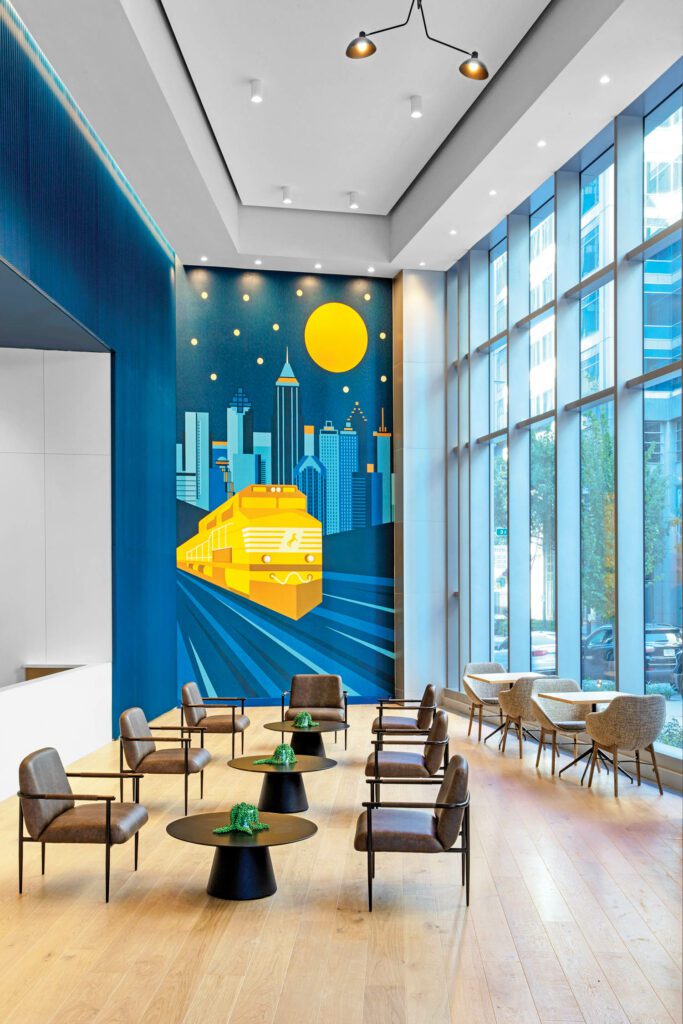 HOK设计MegMell-paint壁画公共咖啡馆