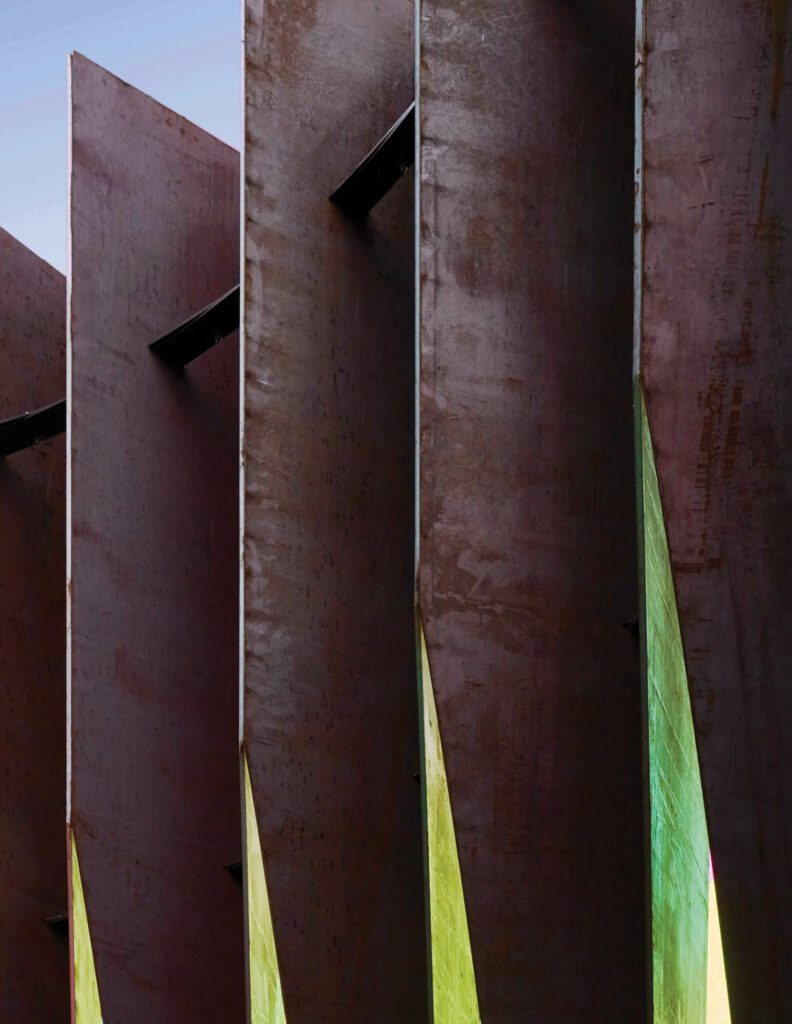 结构二进制钢板滚动像折叠纸