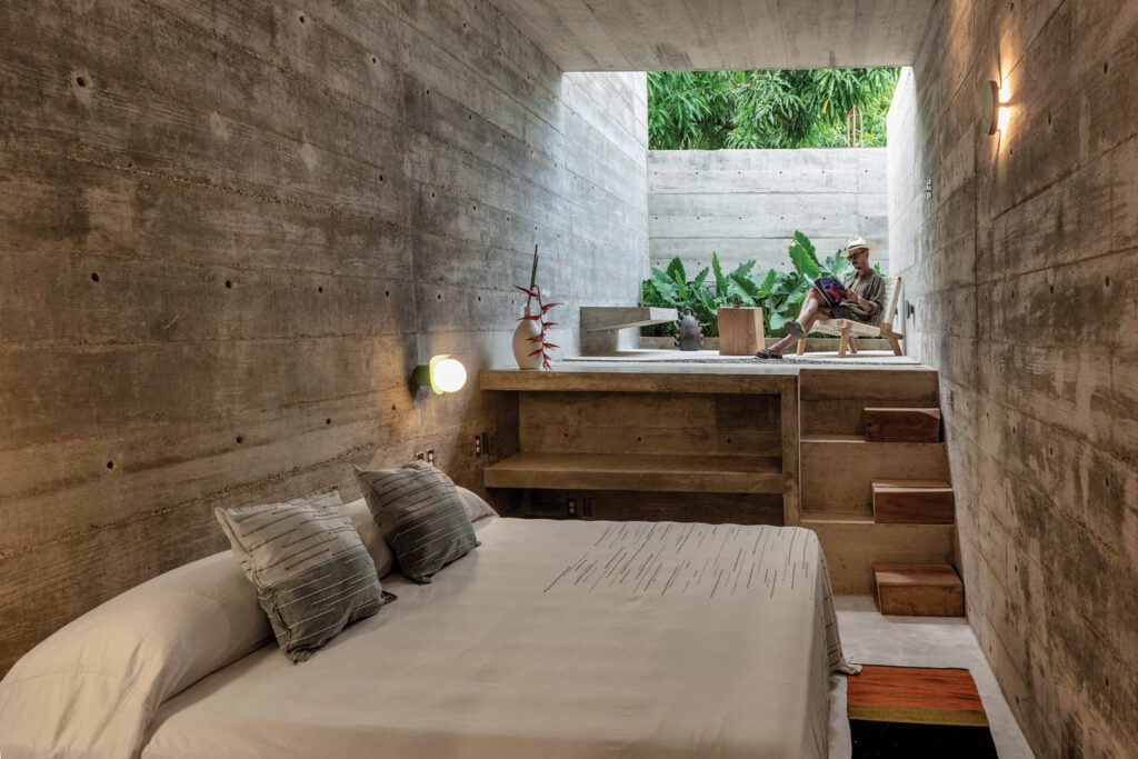 一楼套房有一个私有花园 邻接卧室