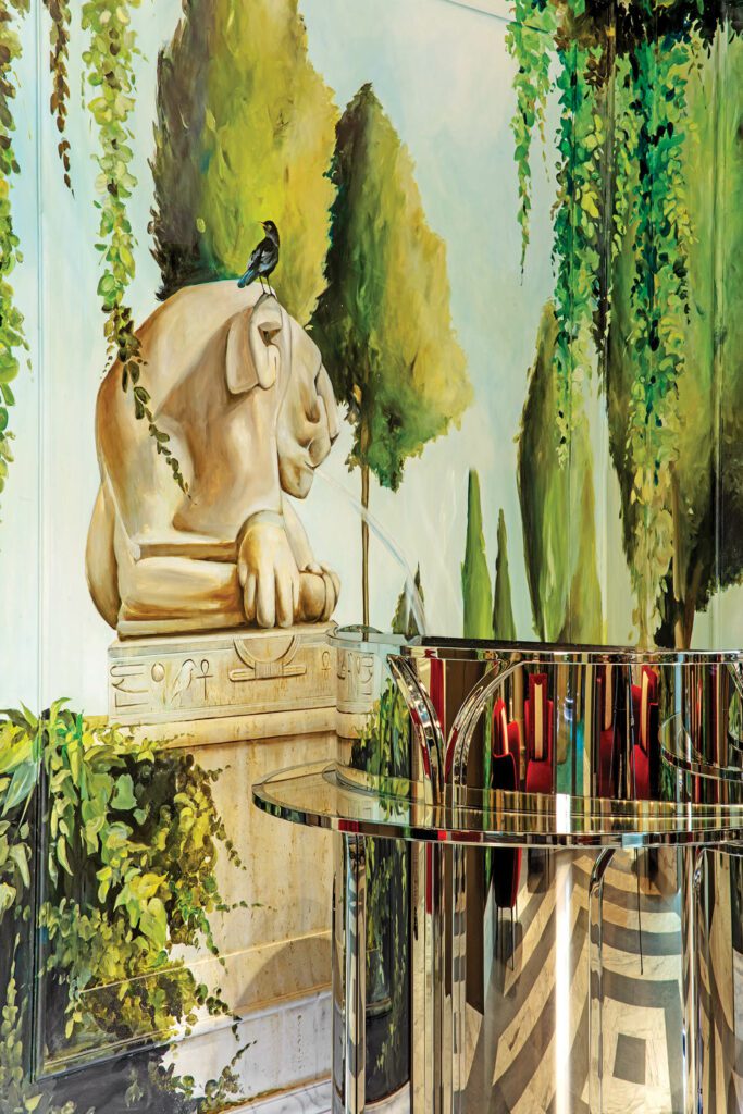 封装接待室壁画