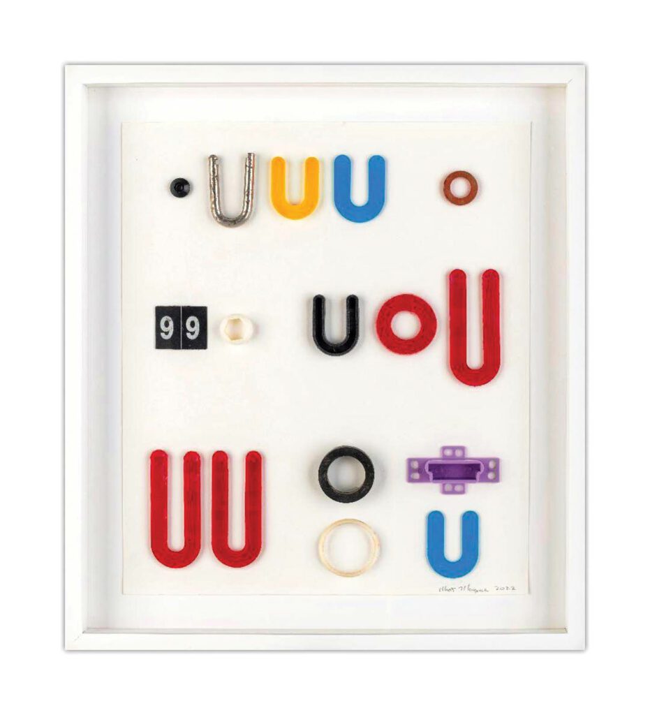 字母U选列 Matt Magee块中各种颜色UU