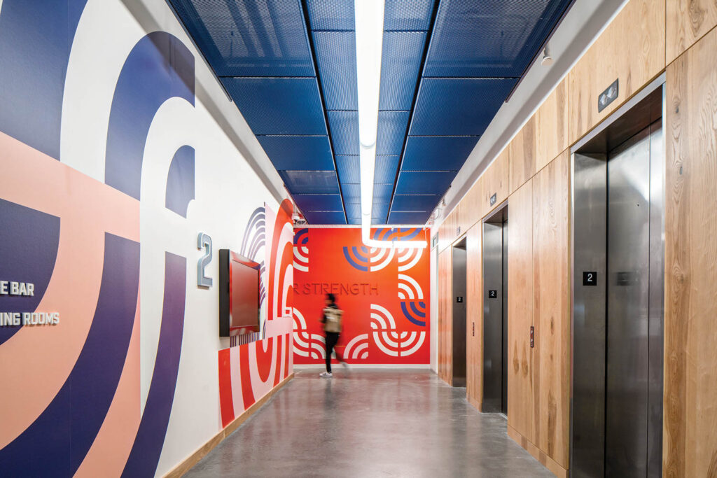 wivy图象墙上 电梯大厅