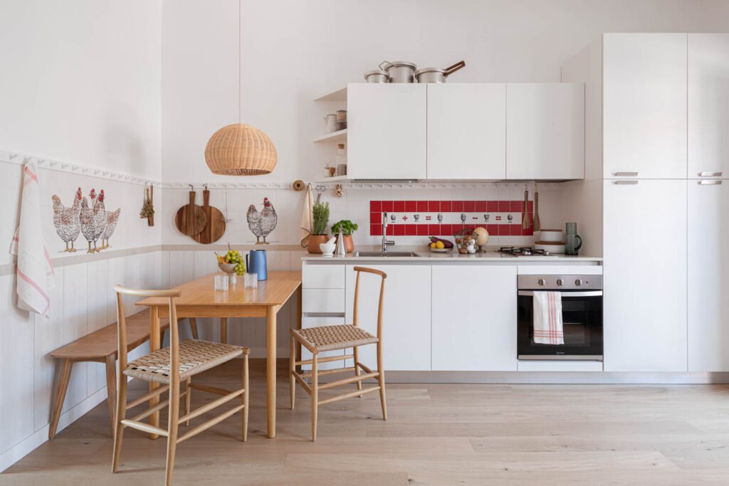 厨房砖头包括鸡 墙中间和反冲