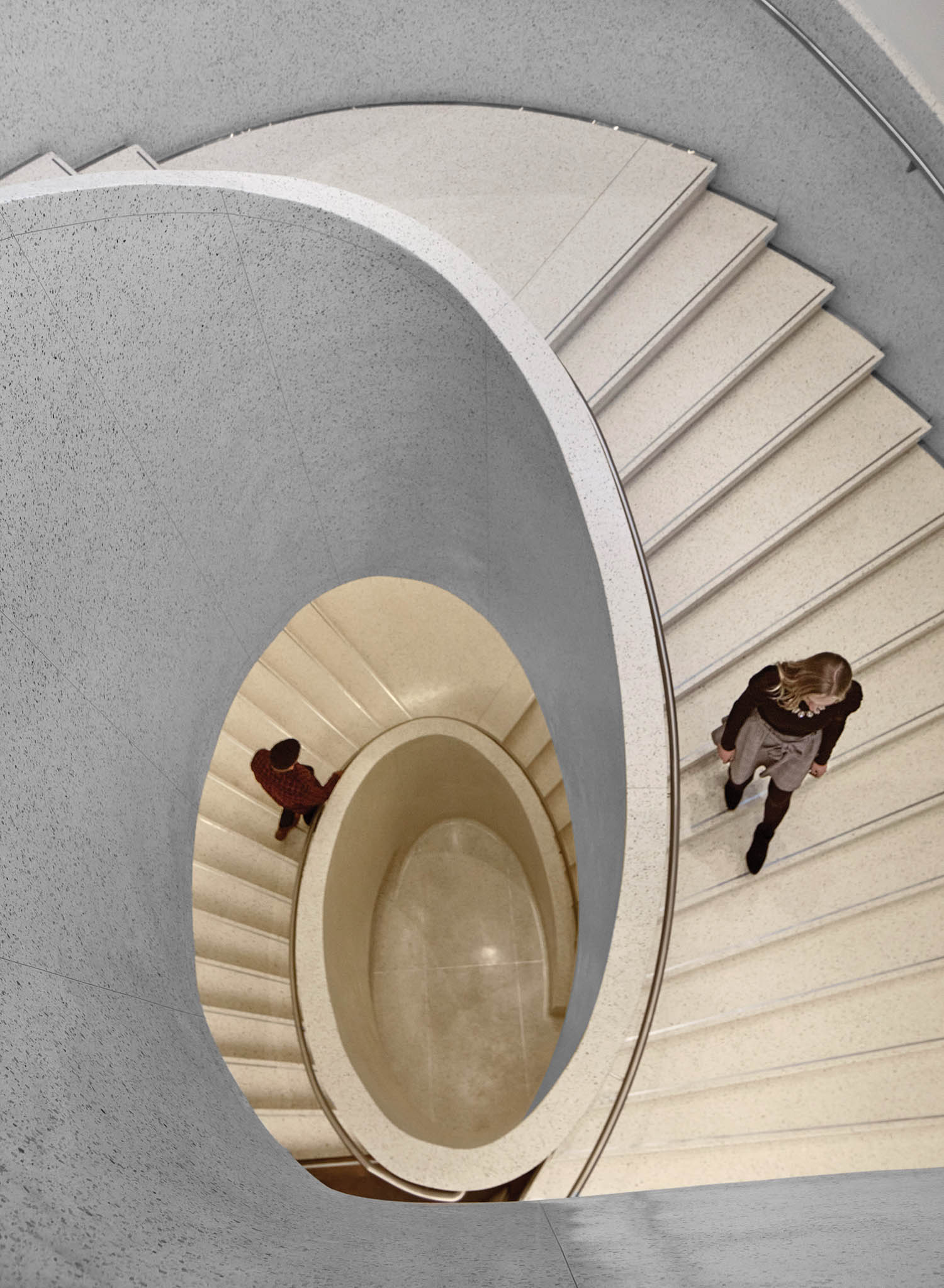 丹佛美术馆 人爬米螺旋楼梯