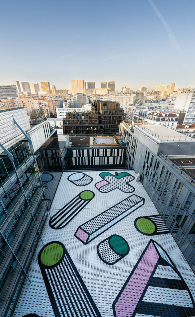 巴黎楼顶上流行艺术