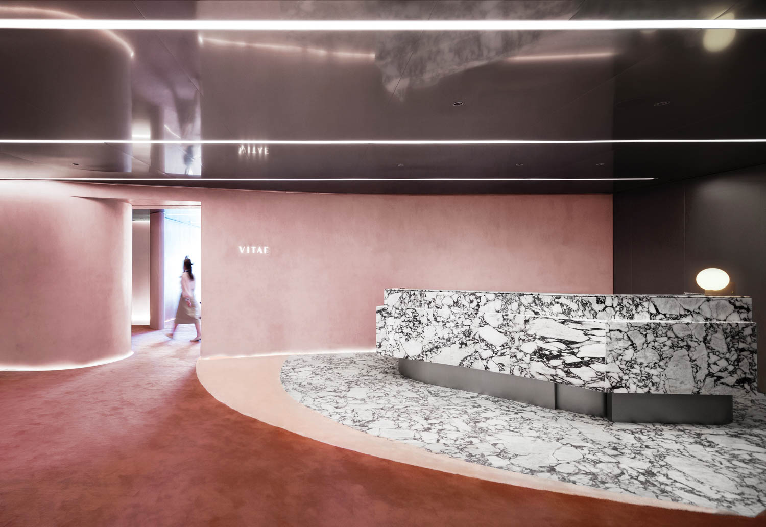 美容院大厅石柜台