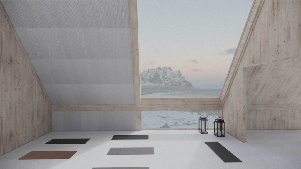 由山景制作的瑜伽工作室