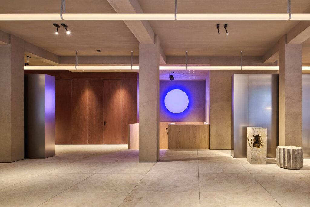 光线固定照亮慕尼黑Holzrausch工作室楼梯